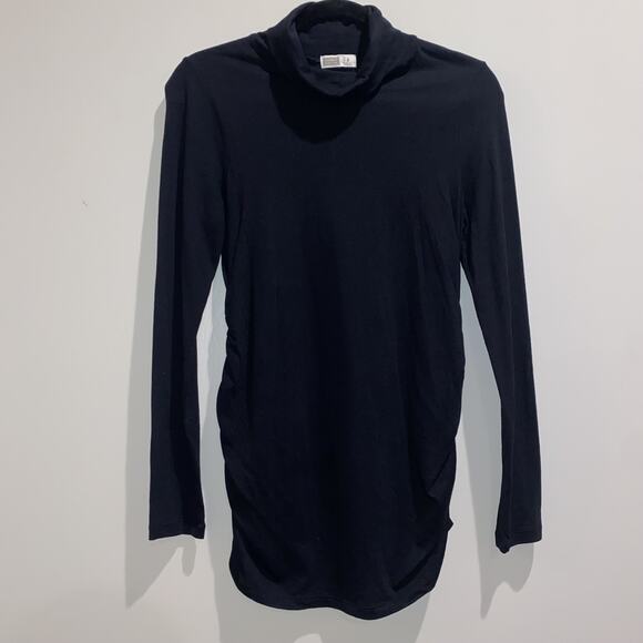 OLD NAVY Maternity Small Cowl Neck Black Sweater Fall Winter Long Sleeve Shirt - Picture 1 of 6